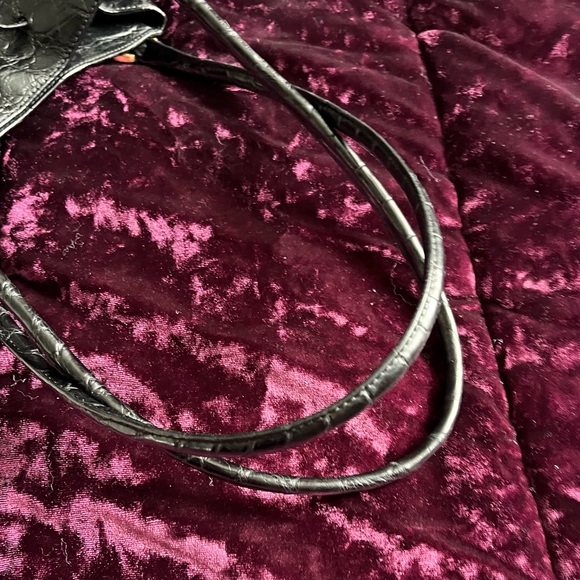 Suarez Genuine Alligator Black Bag - Picture 9 of 10